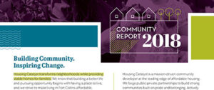 A crop of the 2018 Housing Catalyst annual report