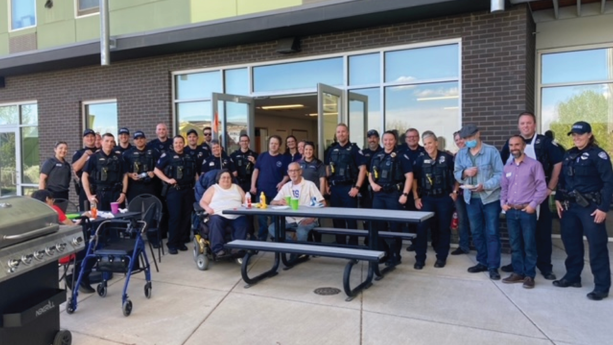 BBQ with Fort Collins Police at Redtail Ponds Housing Catalyst