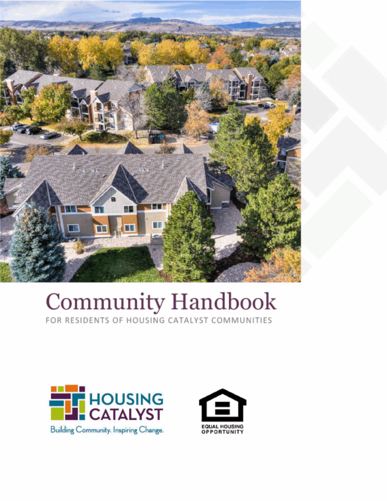 cover page of the housing catalyst community handbook