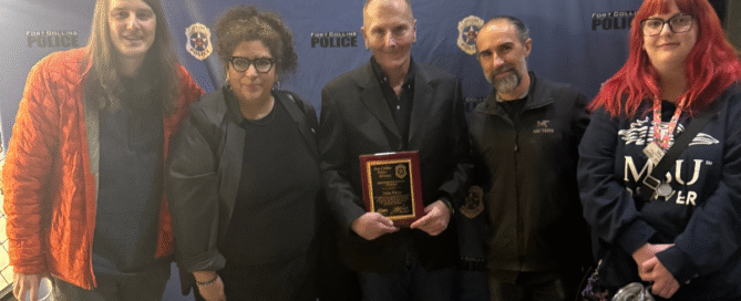 photo of dallas receiving his award