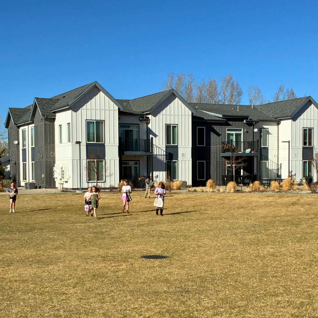 Spring Fling Photos (1) image of a resident in a cowboy hat enjoying chilli